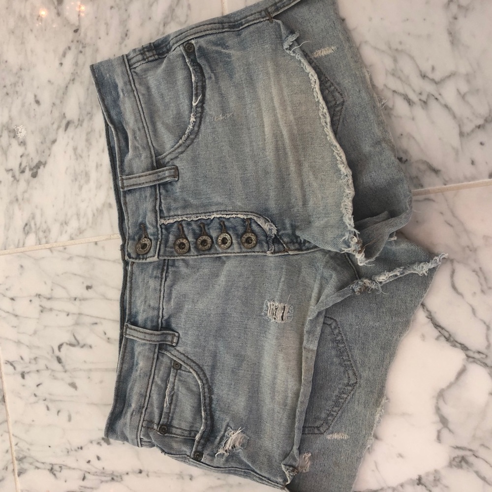 Free People jean shorts